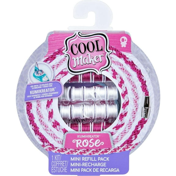 Cool Maker, KumiKreator Rose Mini Fashion Pack Refill, Friendship Bracelet Activity Kit