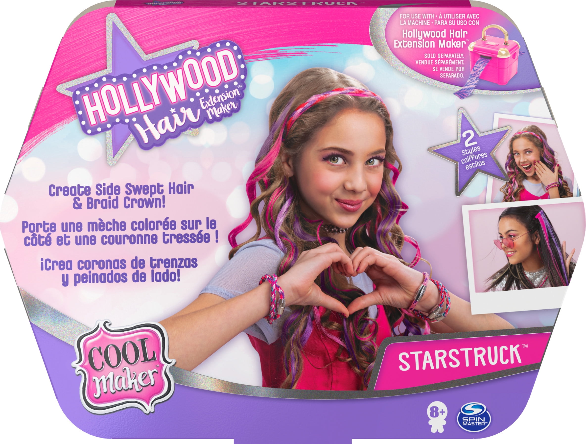 Cool Maker, Starstruck DIY Braided Crown and Side Swept Hair Refill for Use with Hollywood Hair Extension Maker