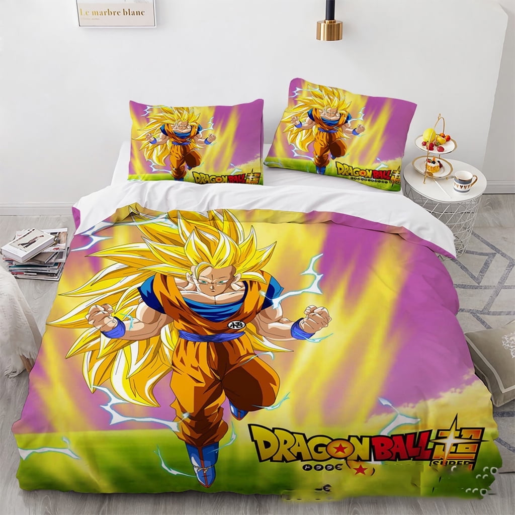 Cool Manga Dragon Ball Z Bedding Bed Set Anime Bedding Bed Set Twin ...
