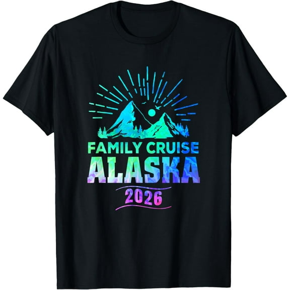 Cool Matching Family Friends and Group Alaska Cruise 2026 T-Shirt Shirts