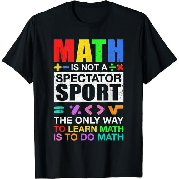 Cool Math Art For Men Women Mathematics Number Math Lovers T-Shirt