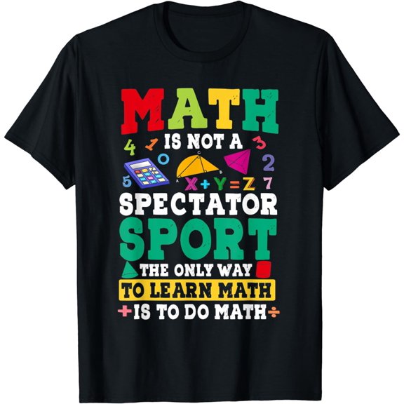 Cool Math Art For Men Women Mathematics Number Math Lovers T-Shirt