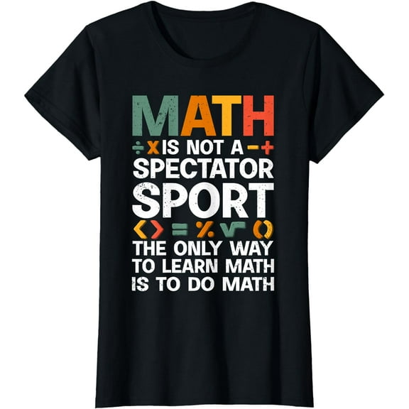 Cool Math Art For Men Women Mathematics Number Math Lovers T-Shirt