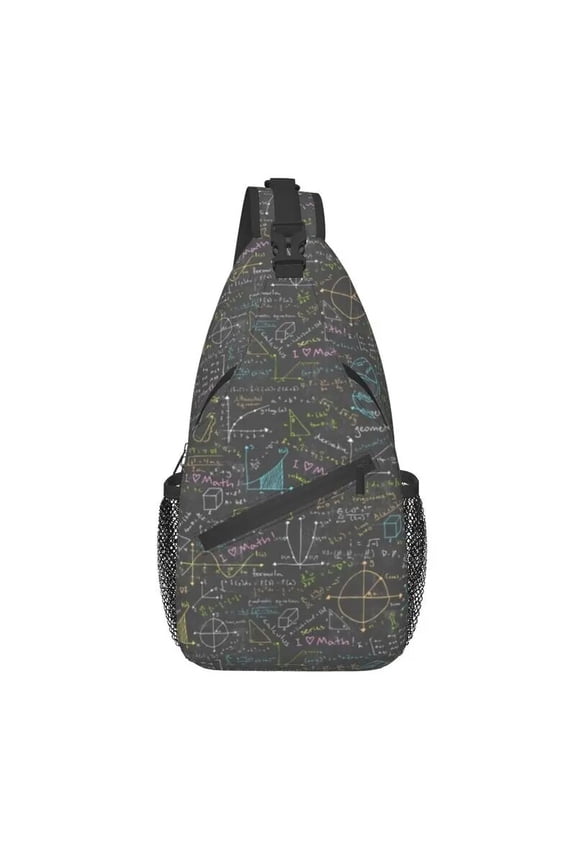 Cool Math Lessons Sling Bags for Cycling Camping Men Science Mathematics Geek Teacher Chest Crossbody Backpack Shoulder Daypack