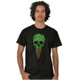 thumbnail image 1 of Cool Melting Skull Ice Cream Cone Men's Graphic T Shirt Tees Brisco Brands S, 1 of 4