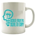 thumbnail image 1 of Cool Mental Health 11 oz Coffee Mug - Light Happiness Inner Calm Emotions White Ceramic Gift, 1 of 1