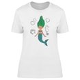 thumbnail image 1 of Cool Mermaid Cartoon T-Shirt Women -Image by Shutterstock, Female x-Large, 1 of 2