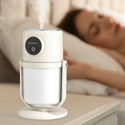 Cool Mist Humidifier for Bedroom & Home - 280mL Quiet Ultrasounds Humidifier, 28dB Ultra Quiet, Easy to Clean, White or Beige, Compact 9.7x9.7x16.5cm Designs, Perfect for Nursery, Office, Yoga Room