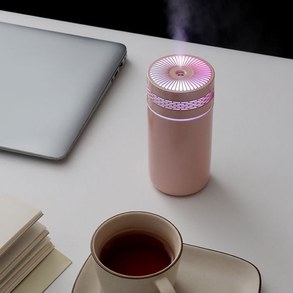 Cool Mist Humidifier for Bedroom Small Humidifier with LED Night Light Ultra Quiet 320ML Water Tank Adjustable Mist Modes Auto Shut Off Portable Air Moisturizer for Baby Nursery Office Sleep