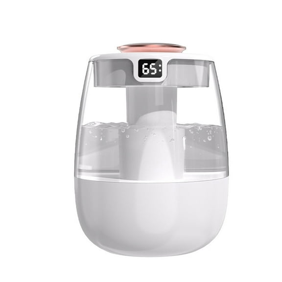 Cool Mist Humidifier for Home Bedroom, 77.4oz Top Fill USB Personal Desktop Humidifier with Colorful LED Night Light for Plants, Office Room, Auto Shut-Off, 2 Mist Modes, Super Quiet, White