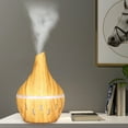 thumbnail image 1 of Cool Mist Humidifier, LED Aroma Oil Diffuser with 7 Color Lights, Wood Grain Mute Oil Aromatherapy Diffuser, USB Charging, Touch Button, for Living Room, Bedroom, Office, 1 of 4