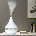 thumbnail image 1 of Cool Mist Humidifier, LED Aroma Oil Diffuser with 7 Color Lights, Wood Grain Mute Oil Aromatherapy Diffuser, USB Charging, Touch Button, for Living Room, Bedroom, Office, 1 of 4
