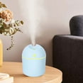 thumbnail image 1 of Cool Mist Humidifiers for Bedroom Quiet Humidifiers for Large Room, USB Aromatherapy Humidifier With Light, Capacity 220ML Quiet Cool Mist Humidifier for Car And Office,Plants, Easy To Clean, 1 of 6