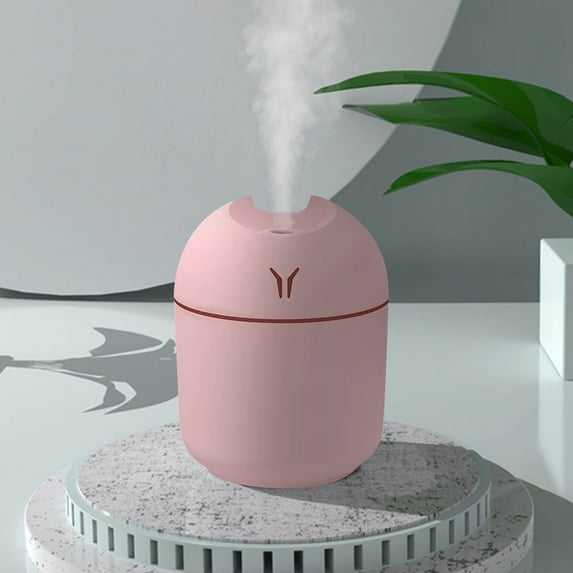 Cool Mist Humidifiers for Bedroom Quiet Humidifiers for Large Room, USB Aromatherapy Humidifier With Light, Capacity 220ML Quiet Cool Mist Humidifier for Car And Office,Plants, Easy To Clean