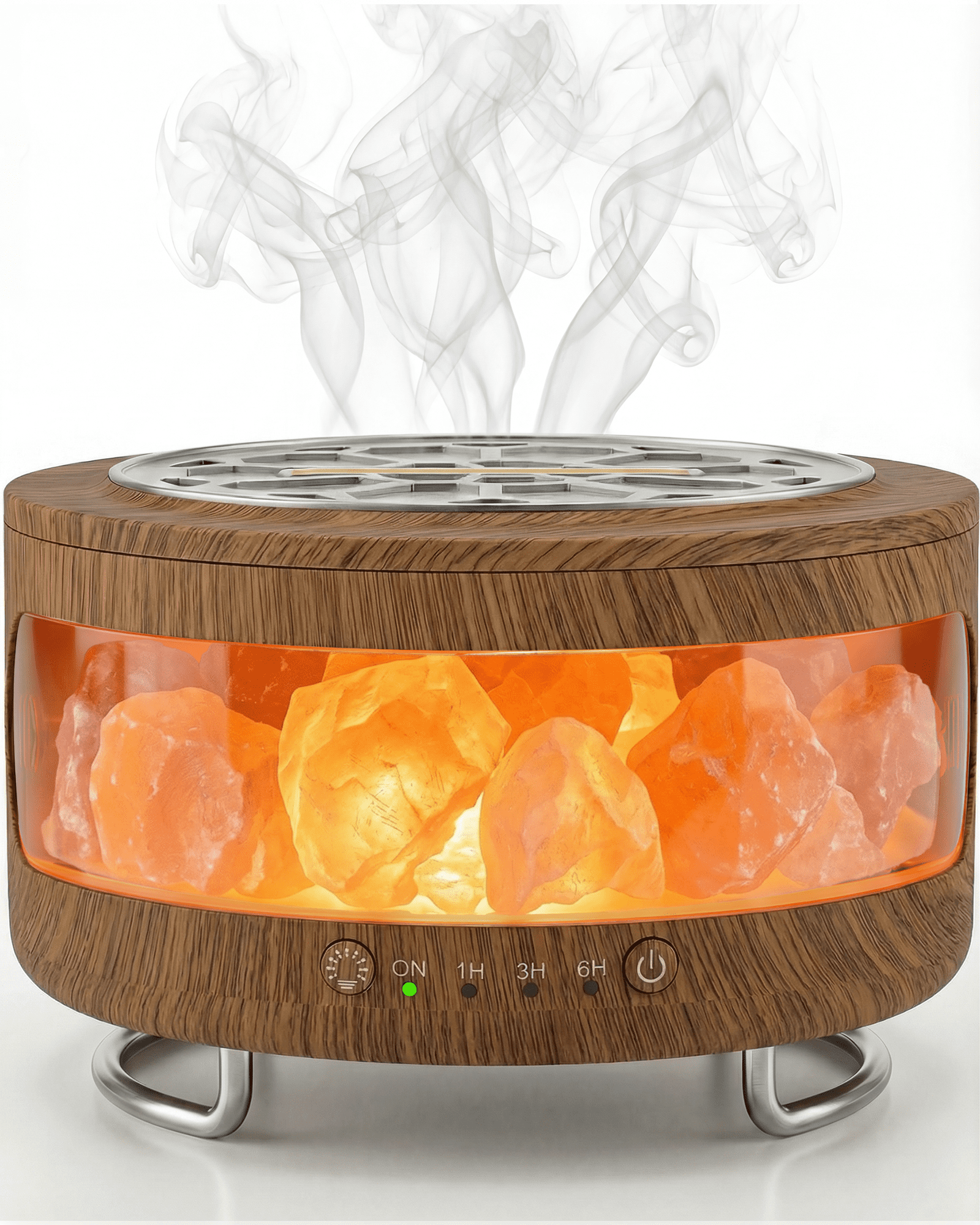 Cool Mist Humidifiers & Himalayan Salt Lamp, Ultrasonic Essential Oil Diffuser, , Aromatherapy Diffuser Portable Mini Humidifier for Bedroom / Plants / Travel / Desk