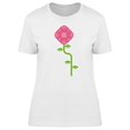 thumbnail image 1 of Cool Modern Art Rose T-Shirt Women -Image by Shutterstock, Female Small, 1 of 2