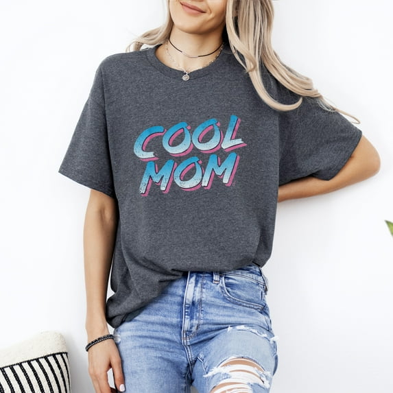 Cool Mom Awesome Mother Trendy Parent Modern Style Graphic T-Shirt Design, for men & women, up to size 5XL