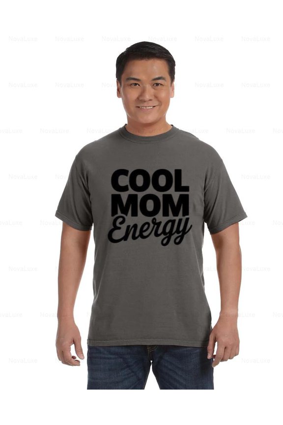 Cool Mom Energy Comfort Coler T-Shirt with Bold Graphic Look, Unisex, up to size 4XL