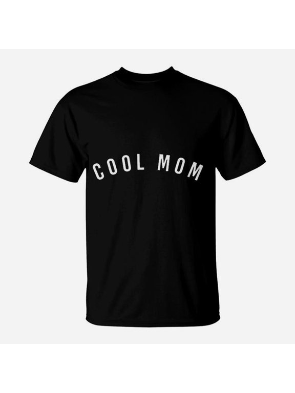 Cool Mom For Women Funny Letters Print TShirt