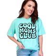 thumbnail image 1 of Cool Moms Club, Group of Mothers, Groovy Retro Wavy Text, Chalky Mint Comfort Colors T-Shirt, 2XL, 1 of 1