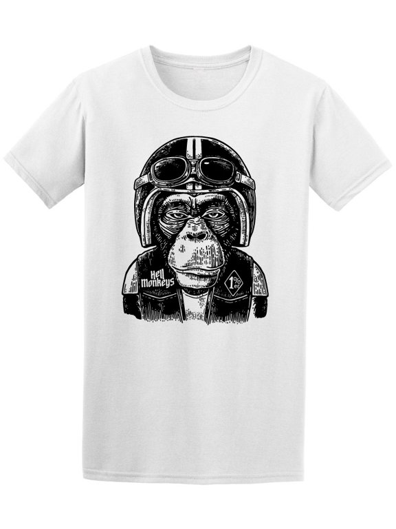 Cool Monkey Dressed Up T-Shirt Men -Image by Shutterstock, Male Small