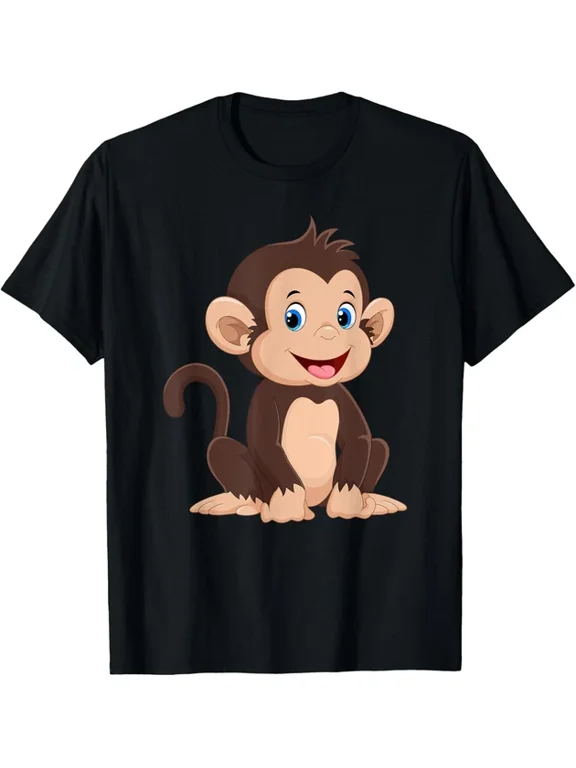 Cool Monkey For Monkeys Men Women Design Event Outfit With A Graphic Theme T-Shirt, Size S-5XL