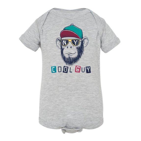 Cool Monkey In Sunglasses Bodysuit Infant -Image by Shutterstock,  Newborn