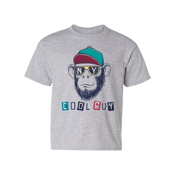 Cool Monkey In Sunglasses T-Shirt Juniors -Image by Shutterstock, Small