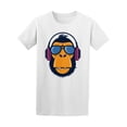 thumbnail image 1 of Cool Monkey With Headphones Tee Men's -Image by Shutterstock, 1 of 2