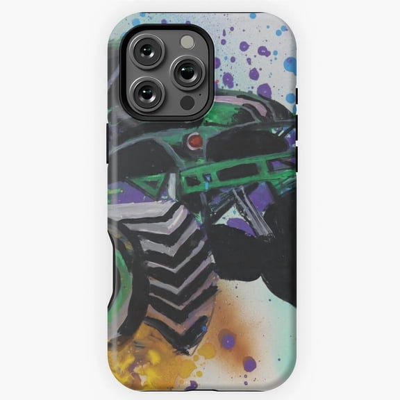 Cool Monster Jam Big Truck Graphic Phone Case for iPhone 16 15 14 13 12 11 Pro Max - Stylish Phone M97