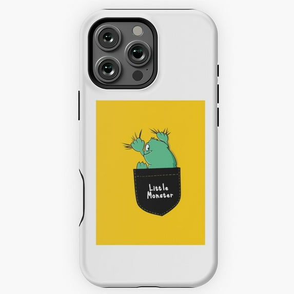 Cool Monster Sitting Inside Graphic Phone Case for iPhone 16 15 14 13 12 11 Pro Max - Classic Style Phone M97