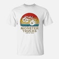 thumbnail image 1 of Cool Monster Truck Are My Jam Retro Sunset TShirt, 1 of 2