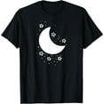thumbnail image 1 of Cool Moon and Stars Night Sky Celestial Graphic T-Shirt, 1 of 4