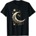 thumbnail image 1 of Cool Moon and Stars Night Sky Celestial Graphic T-Shirt, 1 of 4