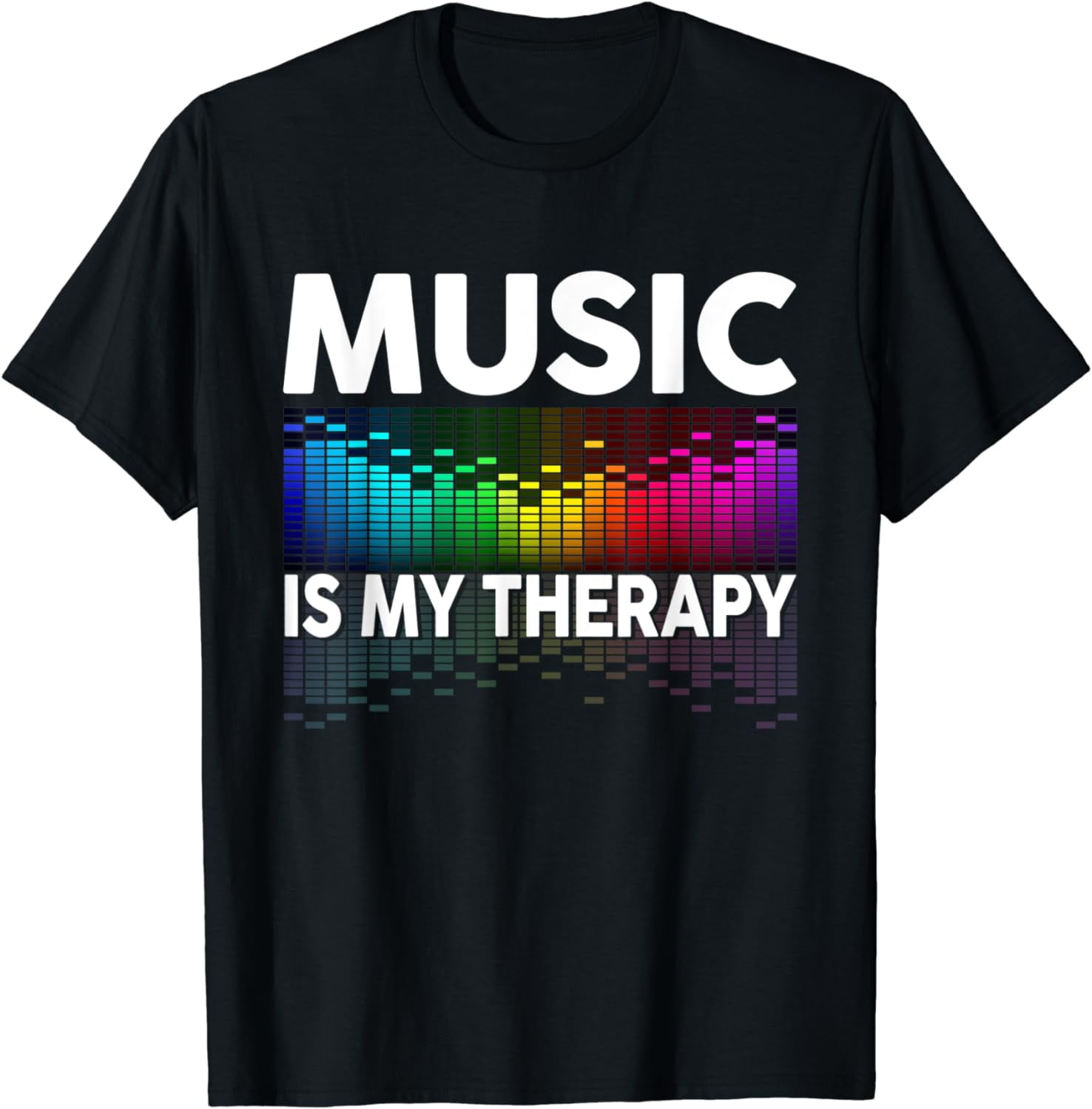 Cool Music Is My Therapy Lovers Equalizer DJ Musical Quotes TShirt
