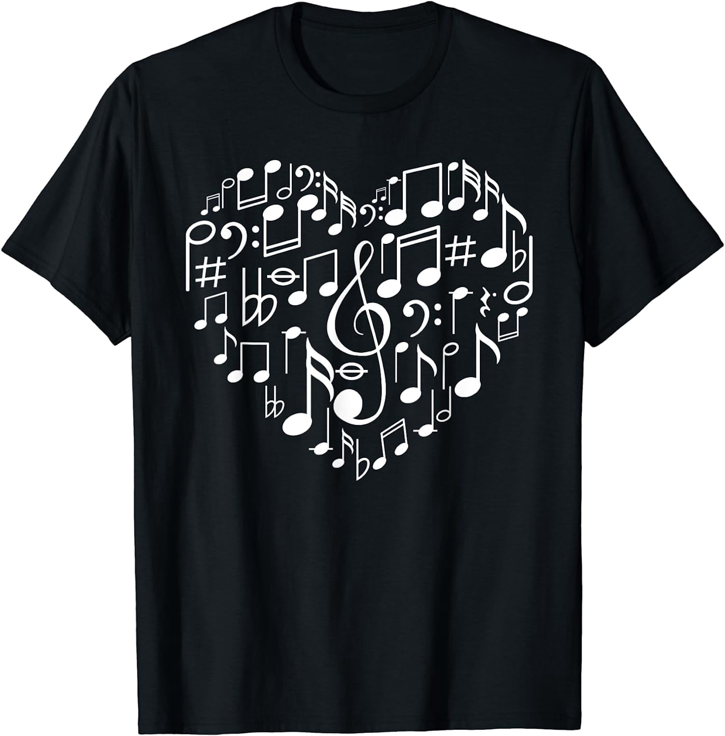 Musical Note Merch Cool Music Note Art For Men Women Music Musical Note Lover T-Shirt ...