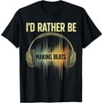 thumbnail image 1 of Cool Music Producer Art For Men Women Disc Jockey Beat Maker T-Shirt, 1 of 4