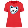 thumbnail image 1 of Cool Mustache Kitten Doodle T-Shirt Women -Image by Shutterstock, Female Large, 1 of 2