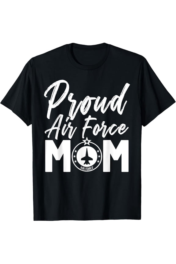 Cool New Proud Air force mom Tshirts Gift for women T-ShirtMen and women, Black T-shirt, size: Extra large