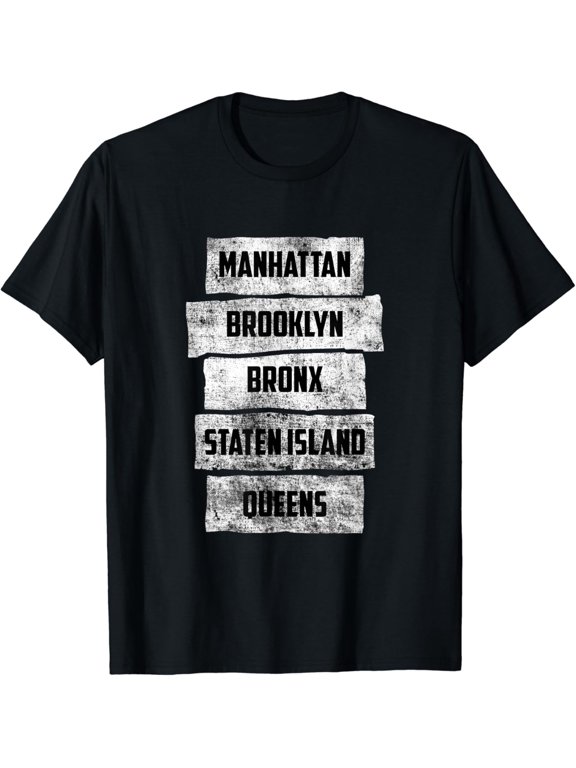 Cool New York City 5 Boroughs, New York Tshirt New York City T-Shirt Black 2X-Large
