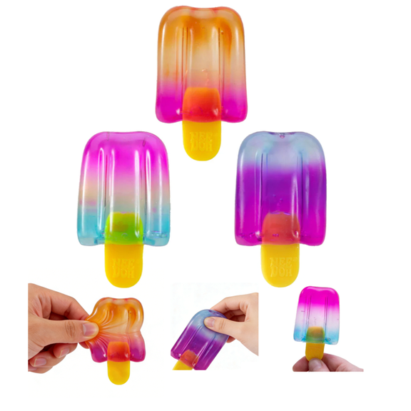 Cool Nice-Sicle Sensory Squeeze - Realistic Ice Pop Shaped Fidget for Daily Calm New