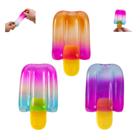 Cool Nice-Sicle Sensory Squeeze - Realistic Ice Pop Shaped Fidget for Daily Calm