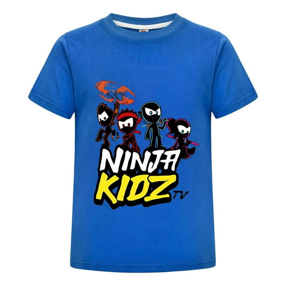 Cool Ninja Kidz T-Shirt for Boys Girls – Vibrant Character Design on Soft Cotton – Kids Casual Summer Outfit Top