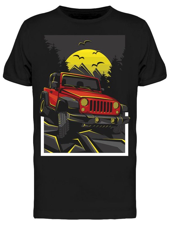 Cool Off-road Car Design T-Shirt Men -Image by Shutterstock, Male Medium