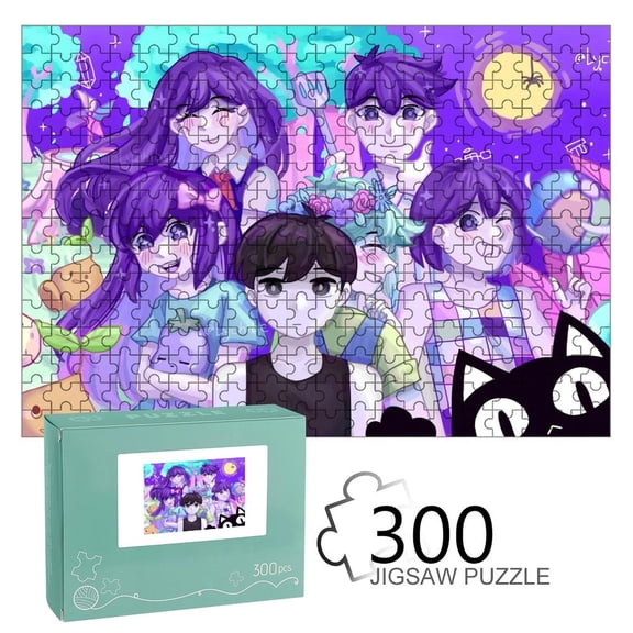 Cool Omori Game-themed Wooden jigsaw Puzzle for home Decoration or gift for fans friend,family.300pc