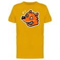 thumbnail image 1 of Cool Orange Fox Head Cartoon T-Shirt Men -Image by Shutterstock, Male 3X-Large, 1 of 2