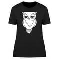 thumbnail image 1 of Cool Owl Doodle T-Shirt Women -Image by Shutterstock, Female Medium, 1 of 2