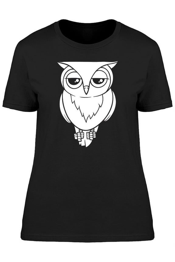 Cool Owl Doodle T-Shirt Women -Image by Shutterstock, Female Small