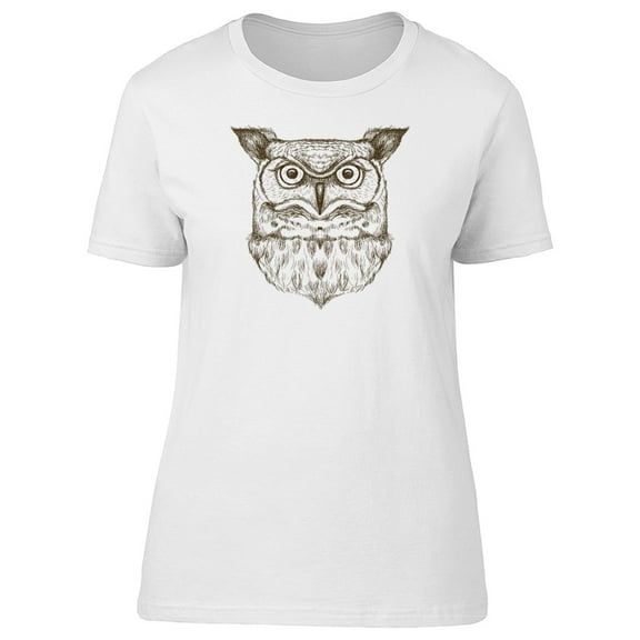 Cool Owl Sketch T-Shirt Men -Image by Shutterstock, Male Medium