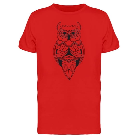 Cool Owl Tribal Doodle Tee Men's -Image by Shutterstock